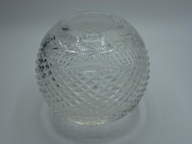 Glandore by Waterford Crystal Rose Bowl Vase 5 5/8″