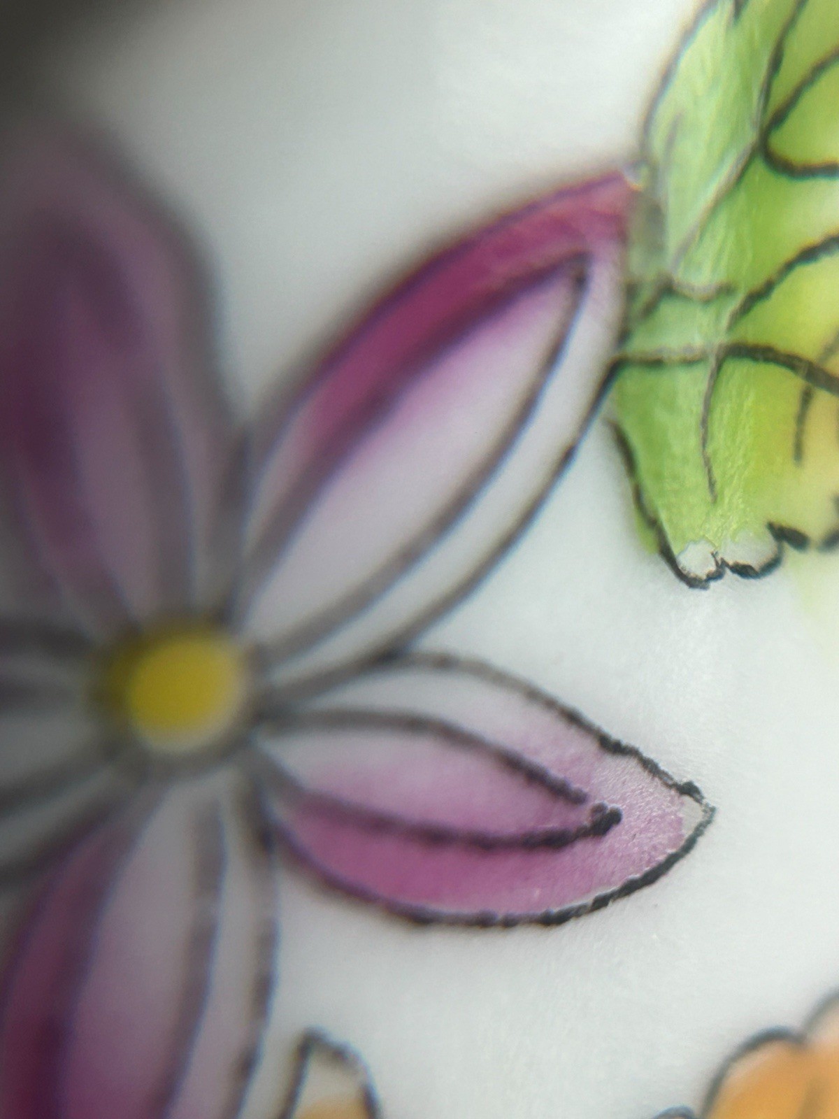 Herend Queen Victoria Small Bud Vase Hand painted Flower Butterfly