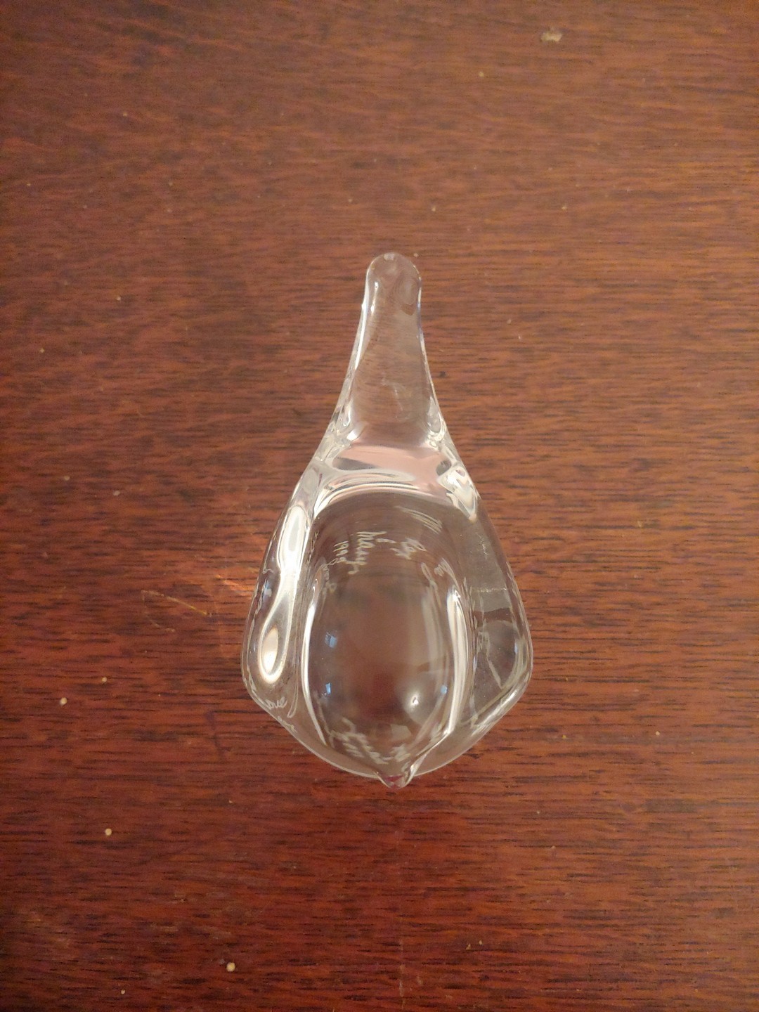 Zellique Studio Art Glass Bird With Heart Figurine Paperweight Vintage 1999