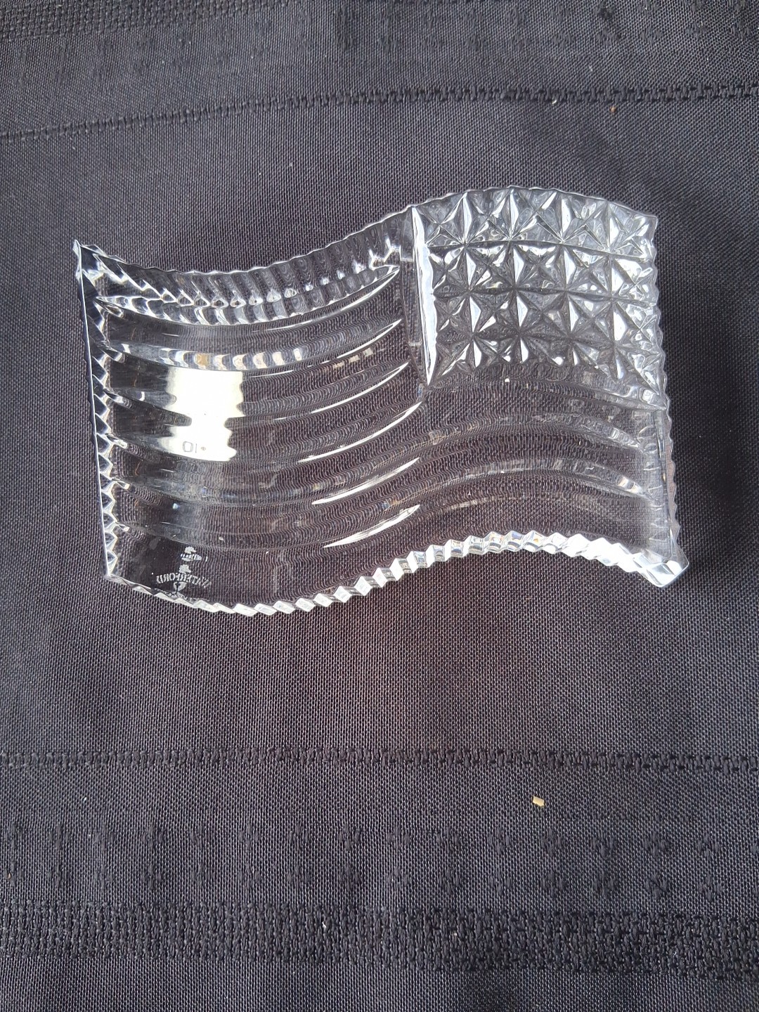 Waterford Crystal US American Flag Paperweight Stars and Stripes