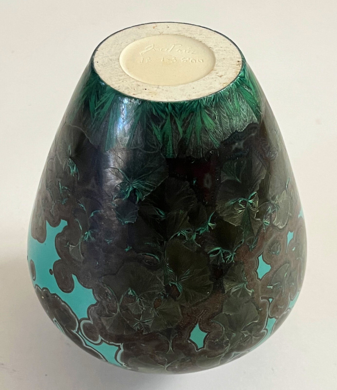 JON PRICE LAGUNA BEACH STUDIO ART POTTERY CRYSTALLINE PORCELAIN WEED POT VASE