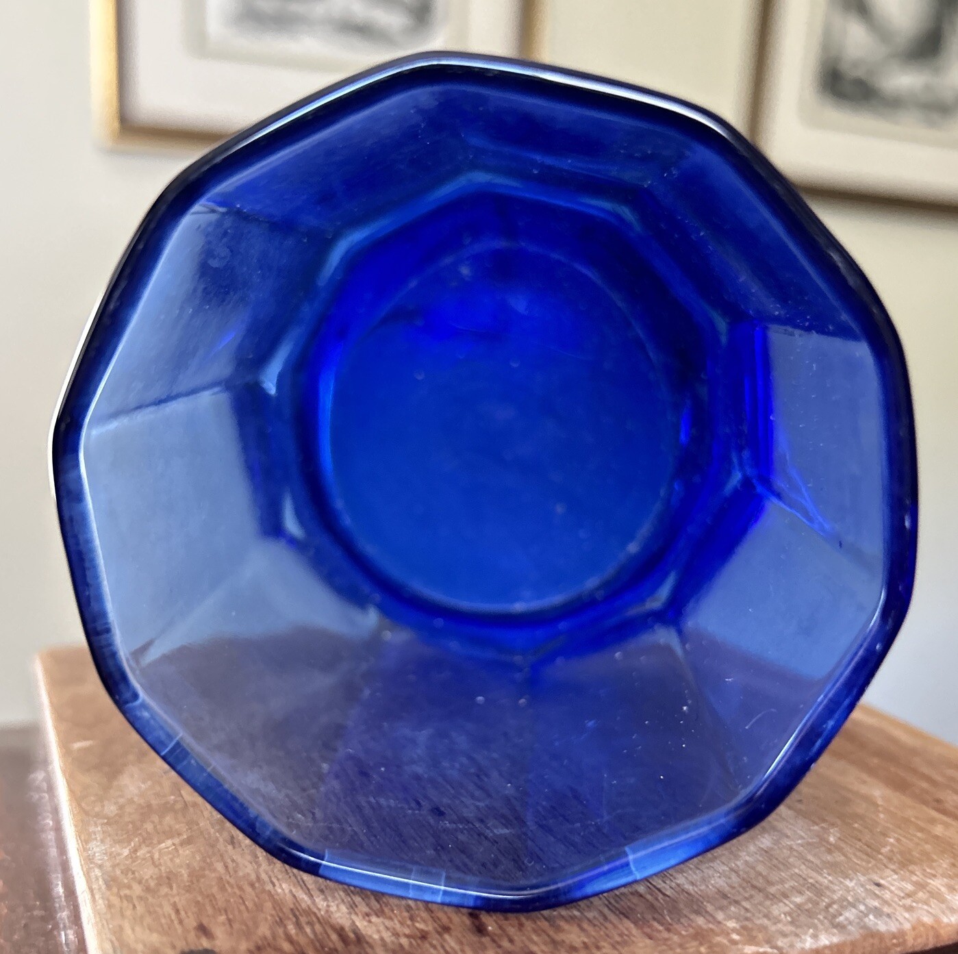 3 -Anchor Hocking glasses Cobalt Blue Essex Double Old Fashion 11 oz flat bottom
