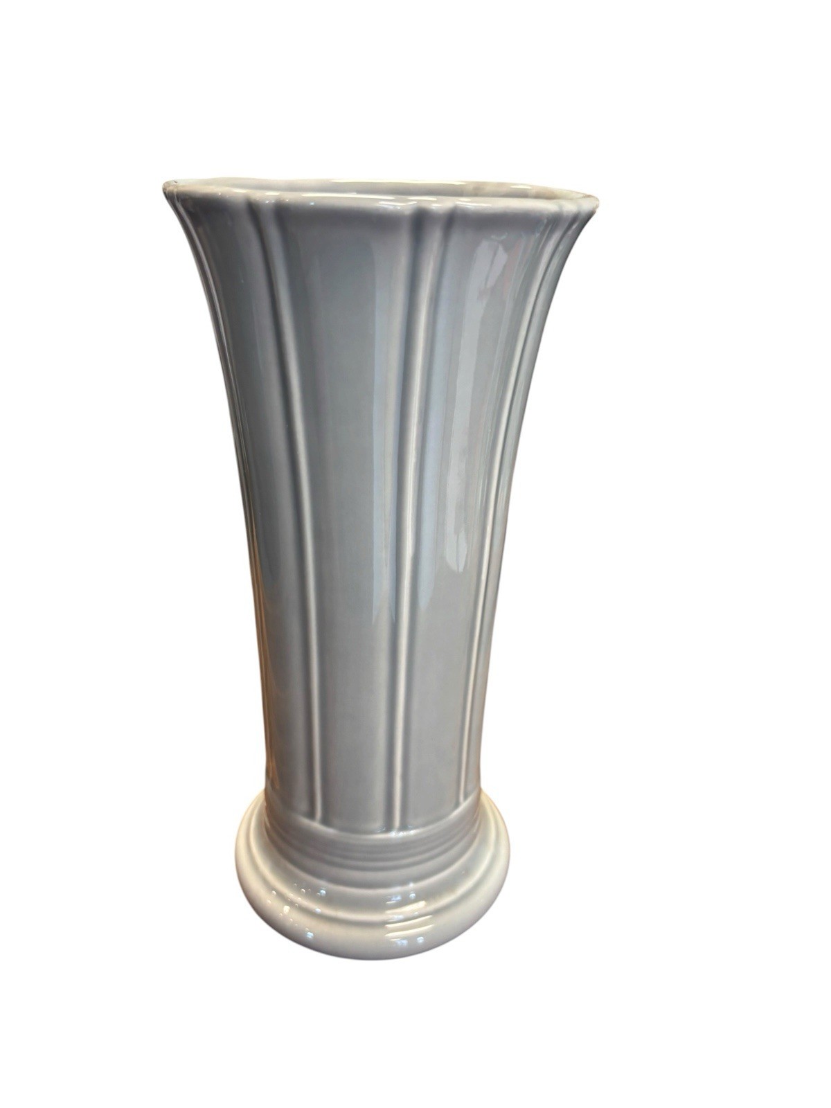 Fiesta Small Vase 8” Pearl Gray With Original Box Fiestaware