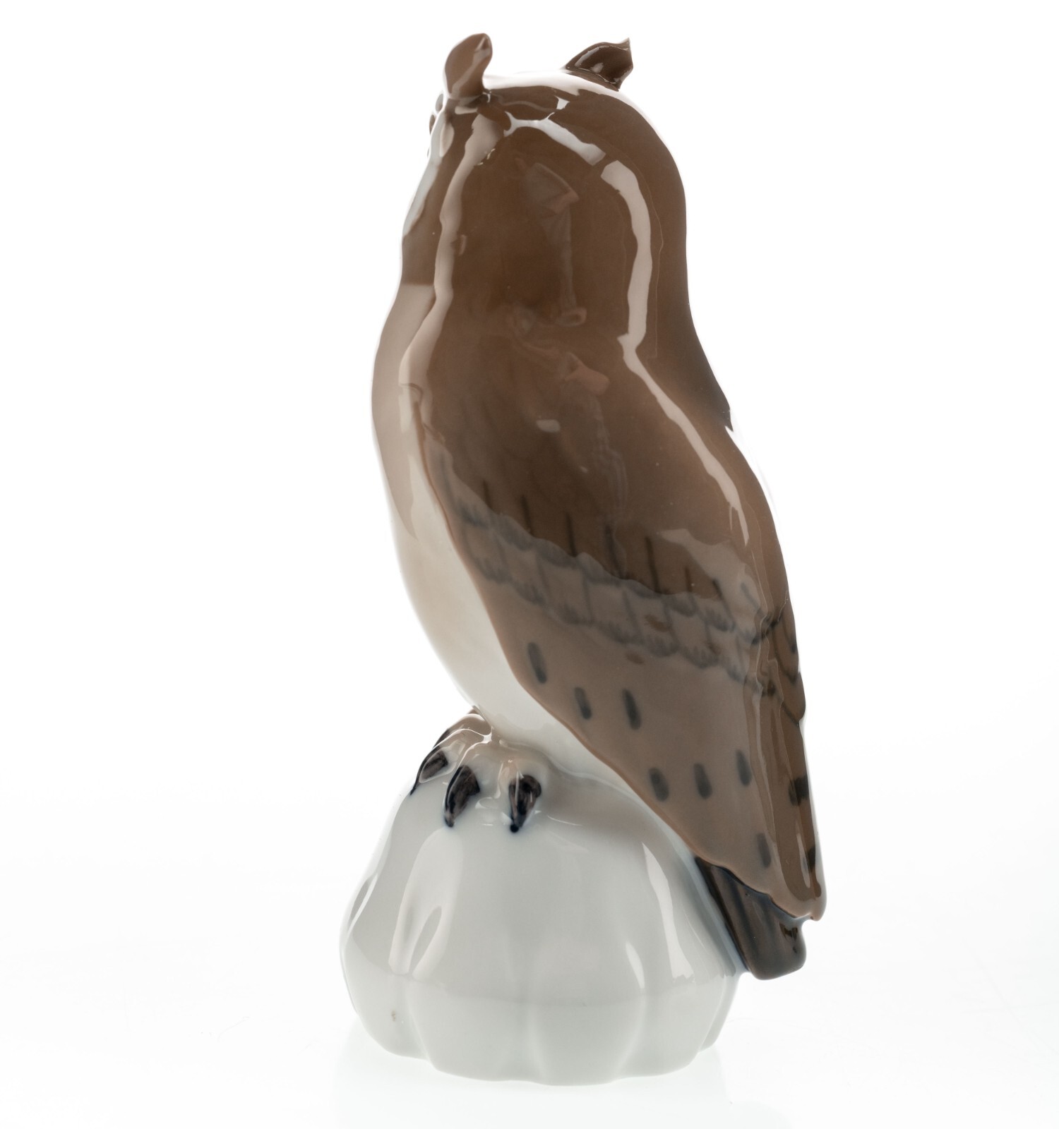 Damaged Bing and Grondahl Owl # 1800 Denmark Porcelain 4in 1970-1983 Chipped Ear