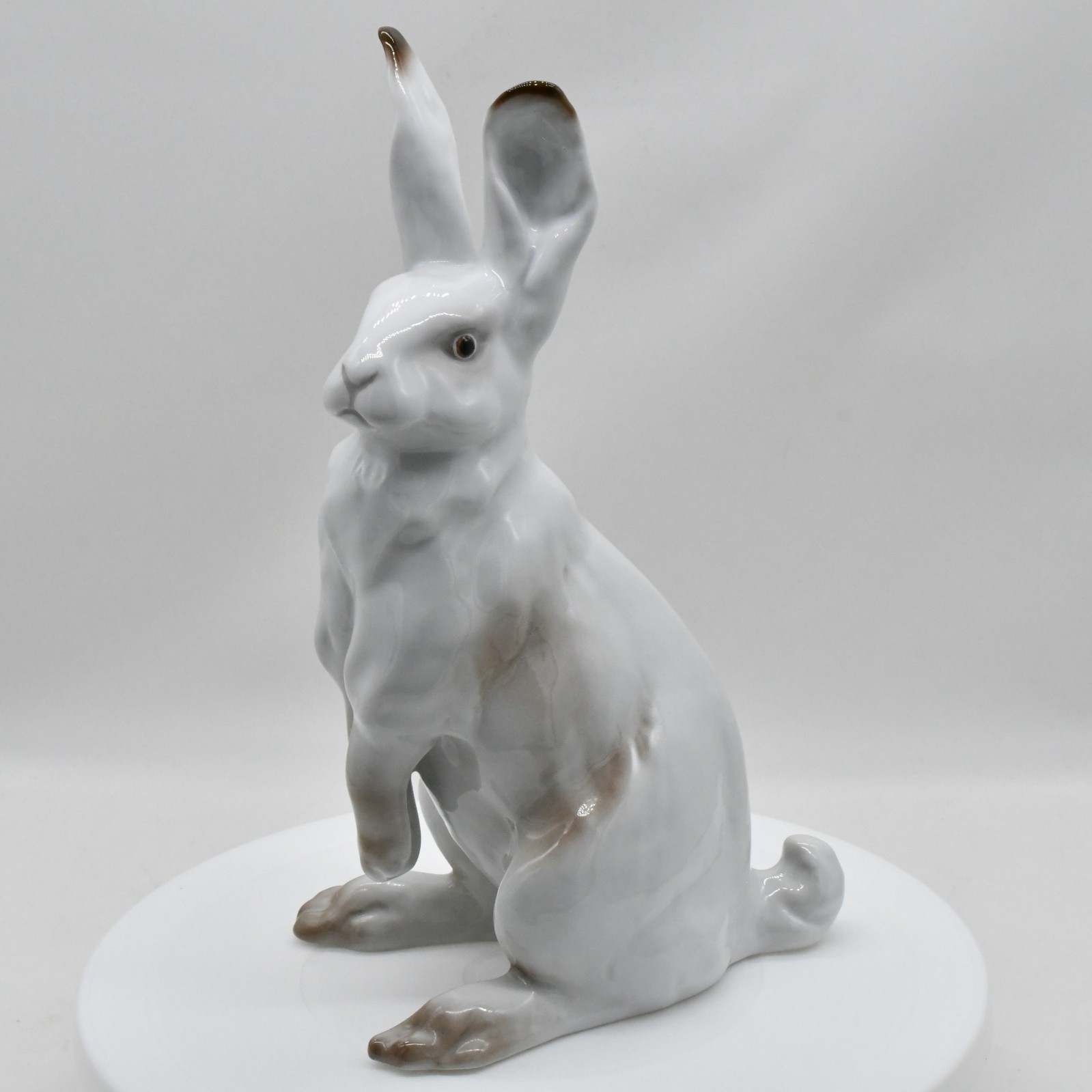 Vintage Porsgrund Porselaensfabrik Sitting Hare (Modell 1952) By Johan Sirnes