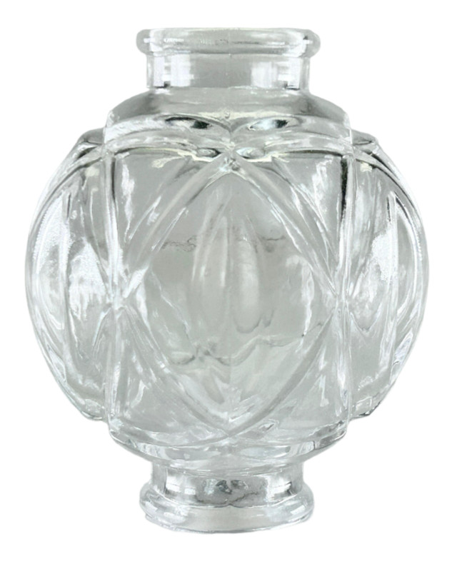 4 inch High, 1 inch Hole Diameter Pressed Glass Break Clear Chandelier Part