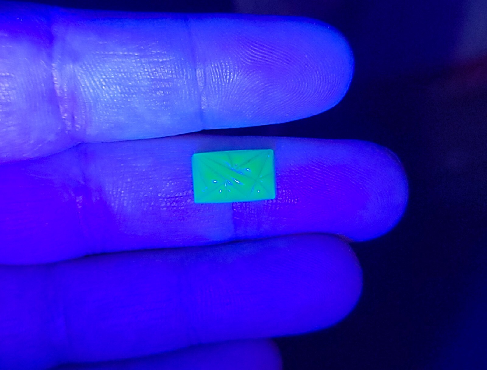 Art Deco Uranium Glass Cabochon 1930s Green Vintage Czech Pressed Glass 12x7mm