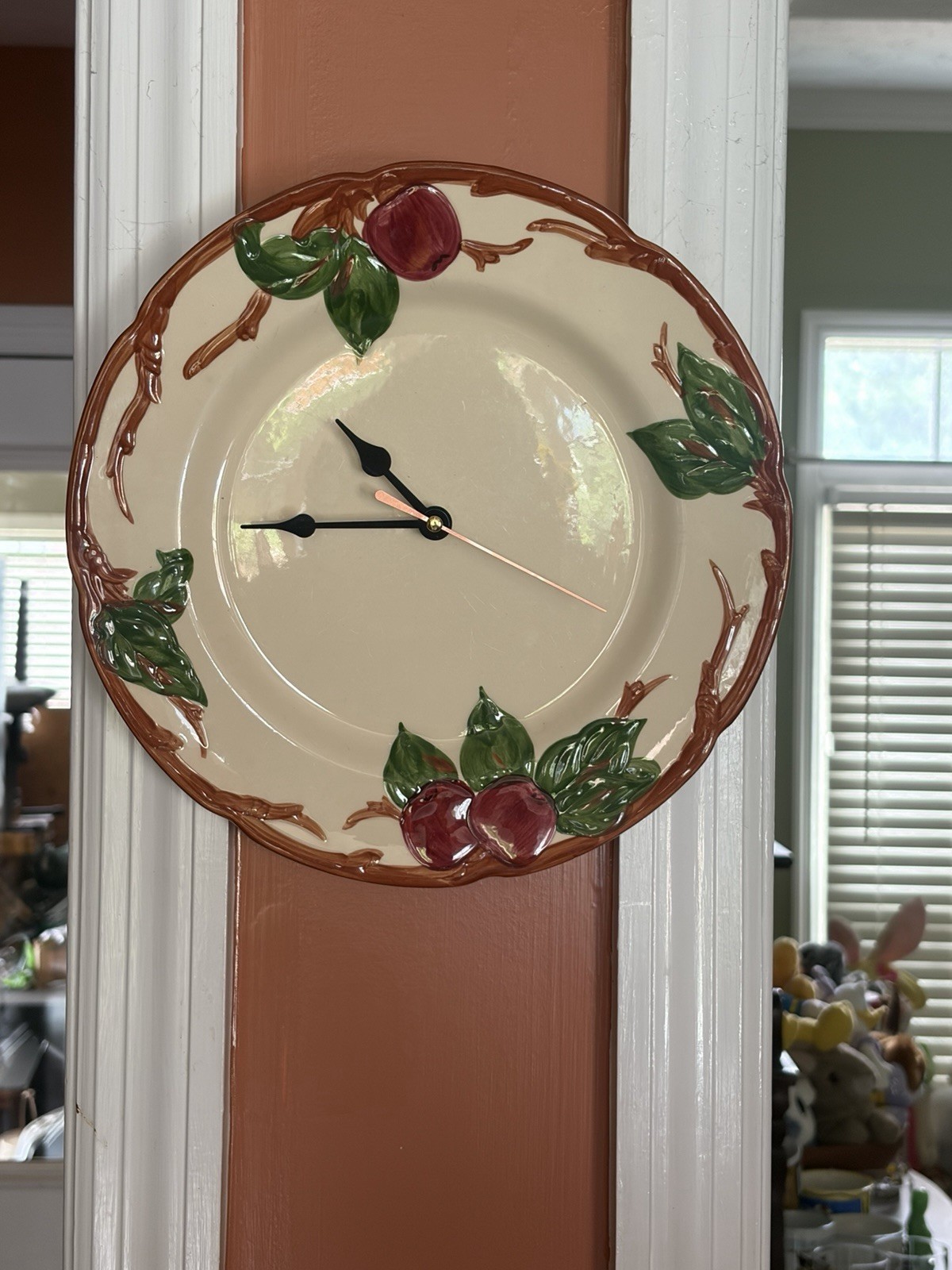 Franciscan Apple Blossom Plate Clock