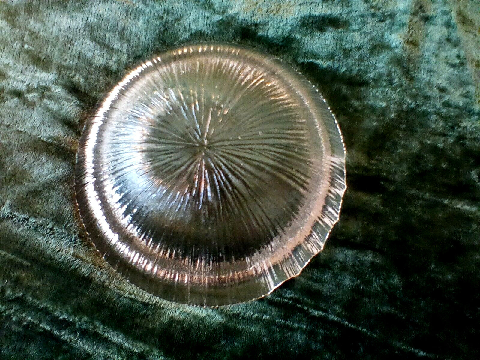 Vintage Cigar Ashtray Clear Textured Glass 6.75″ Art Glass MCM