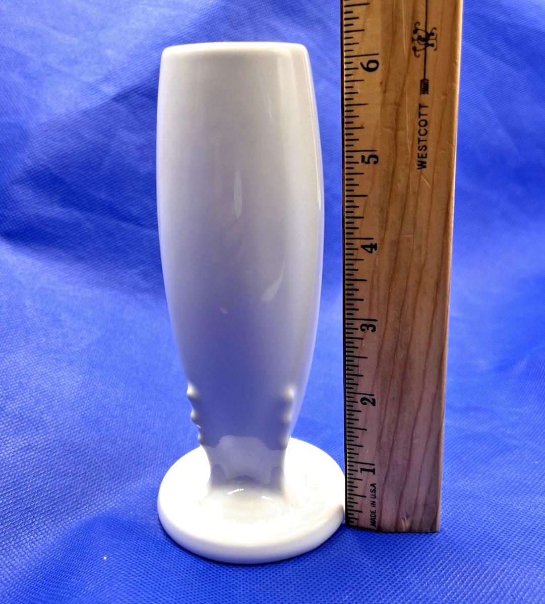 Homer Laughlin Fiesta Fiestaware Small Bud Vase White 6 1/8″ HLC
