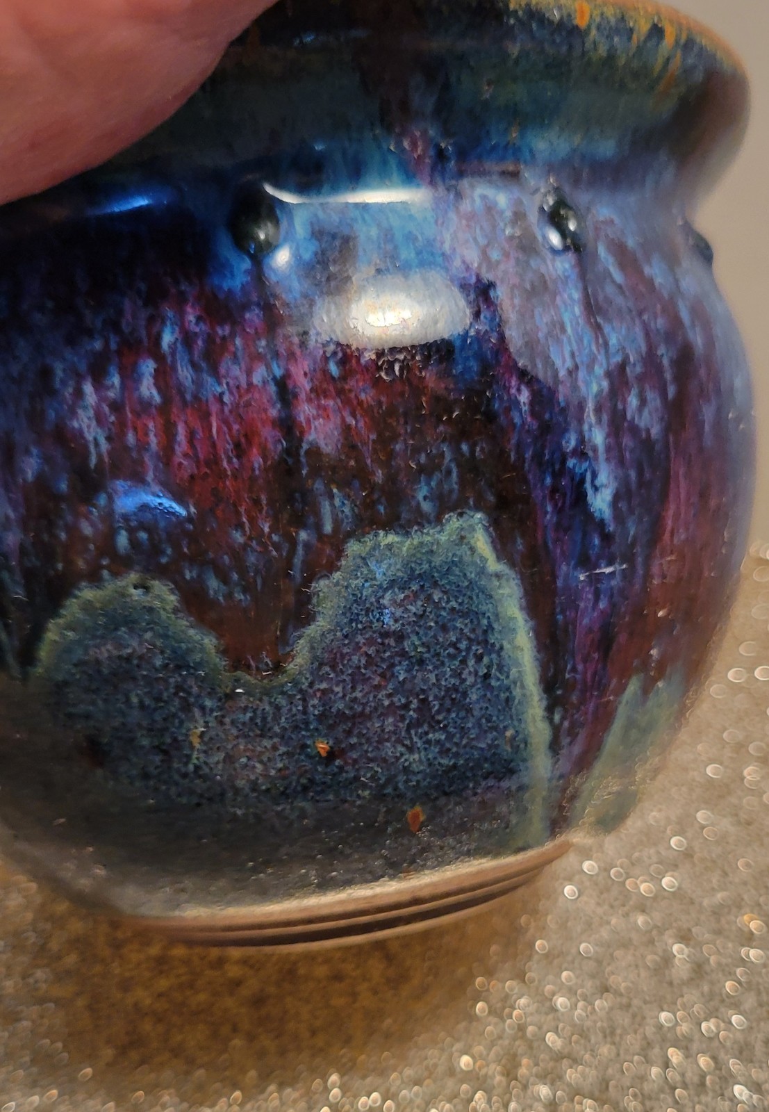 Studio Pottery Frog Container. Signed With Initials AP. Please See Photos & READ