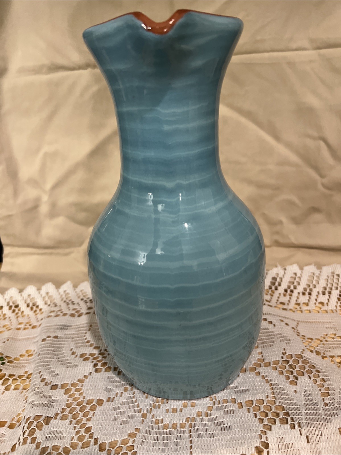 Large Redware Vase/decanter