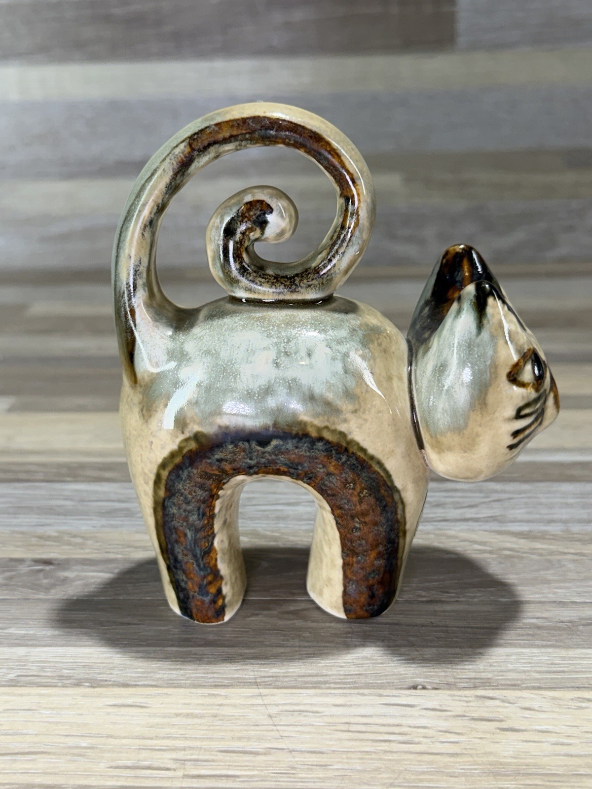 Vintage Soholm Cat Unique Denmark Ceramic Dansk With Original Sticker In Place