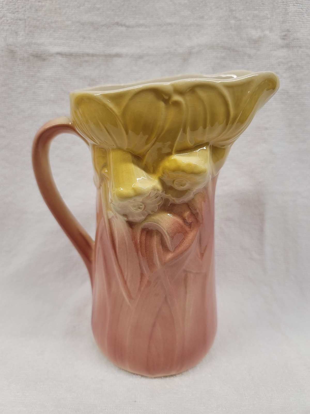 8″ DAFFODIL PITCHER BY ROYAL COPLEY, ROYAL WINDSOR, SPAULDING