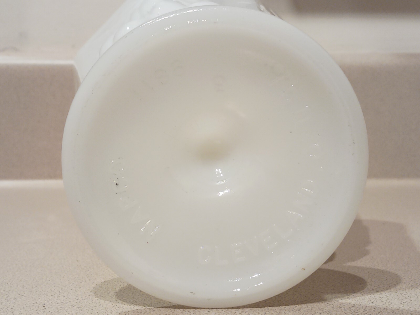 Vintage NAPCO 1186-15 Cherry and Grapes Milk Glass Vase or Planter or Candy Dish