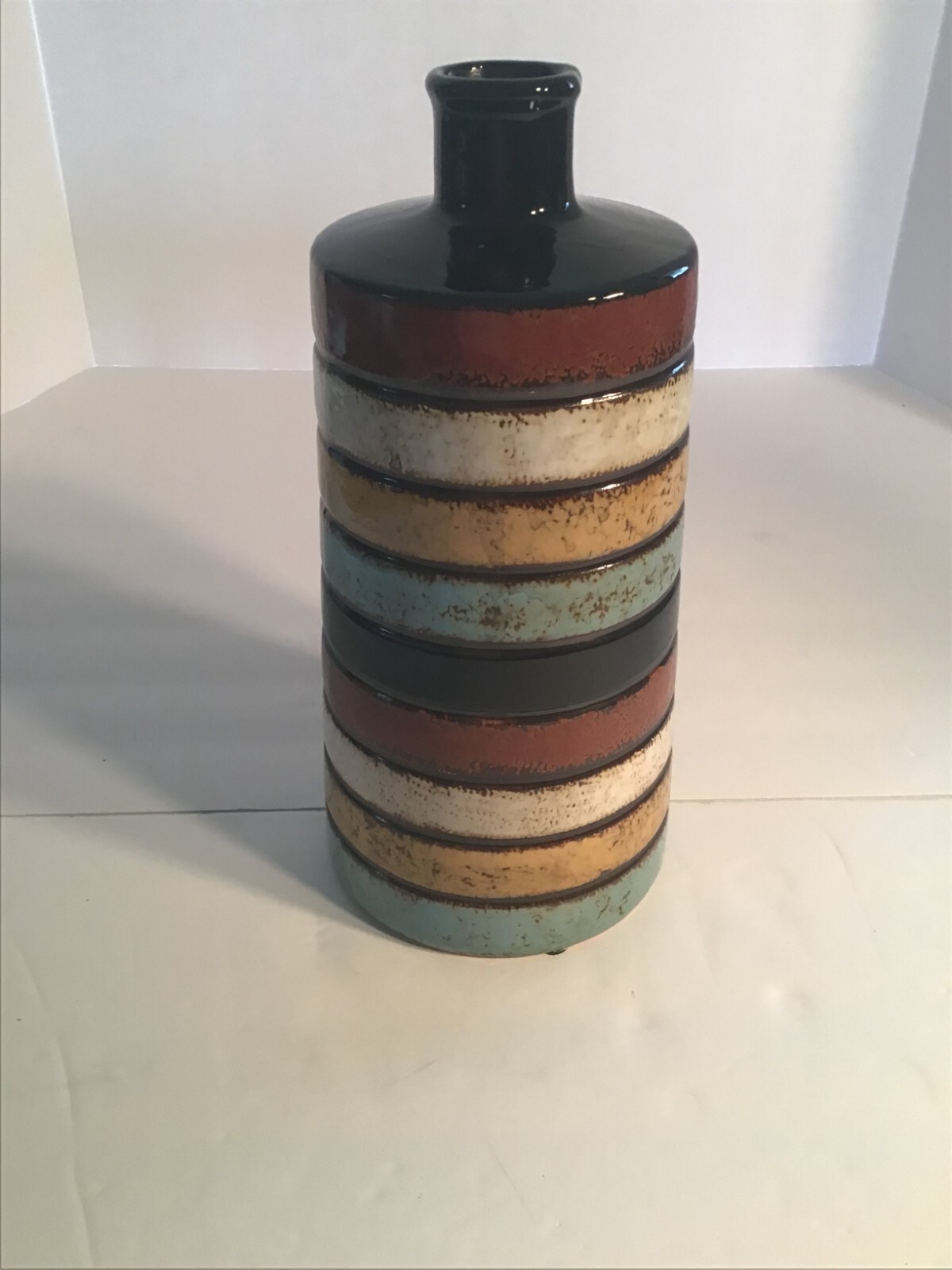 Elegant Expressions Multi Color Ceramic Vase Beautiful Colors PP