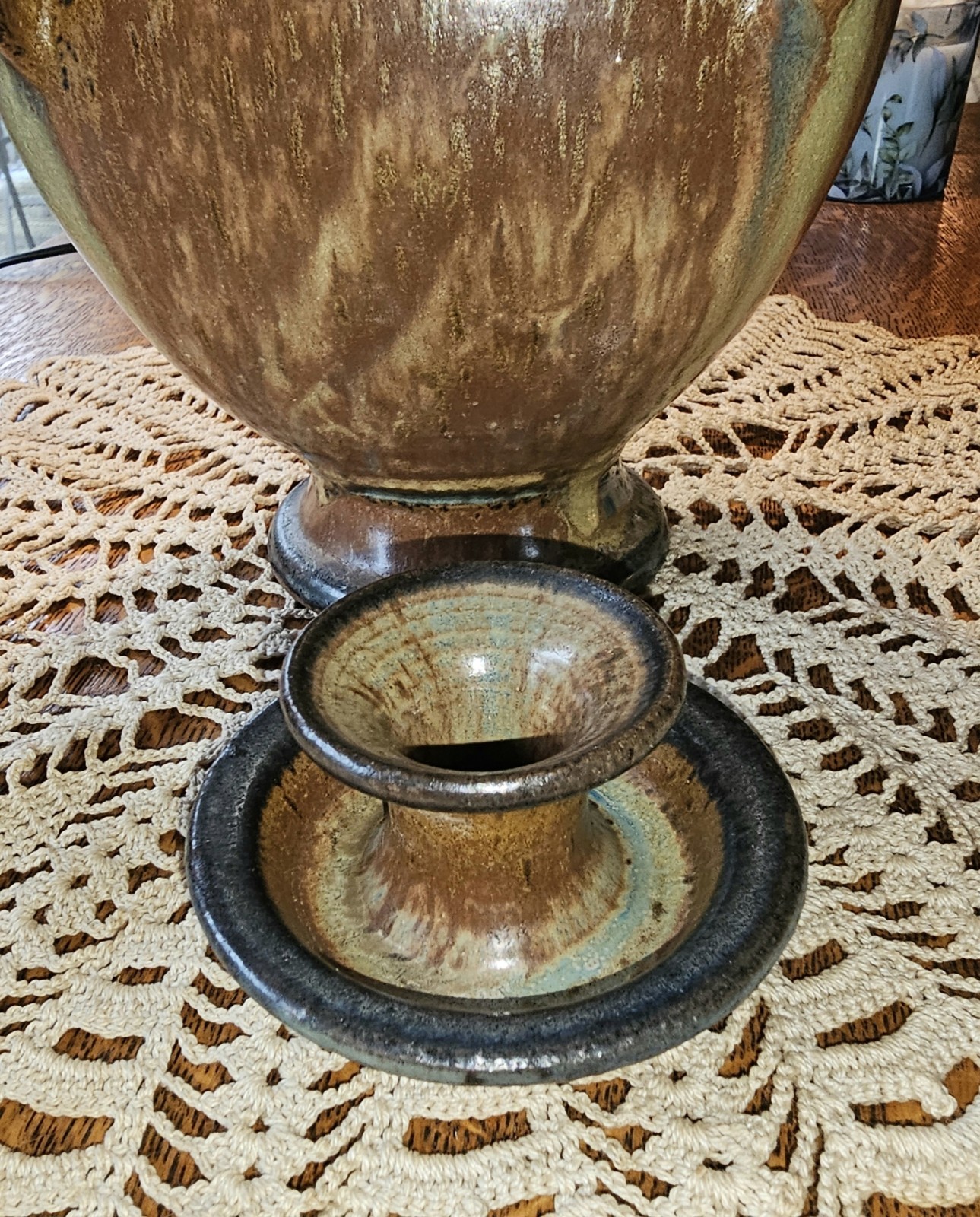 Large Martin Butt Signed Studio Art Pottery Lidded Jar, 11″ x 7″ Stoneware…