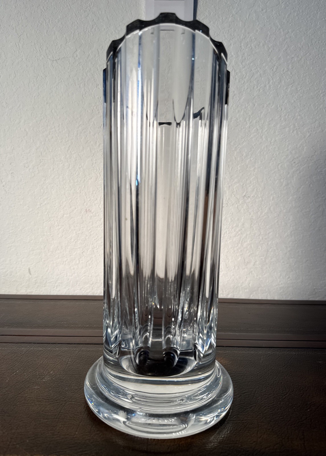 Daum Cythère Crystal Vase Circa 1986