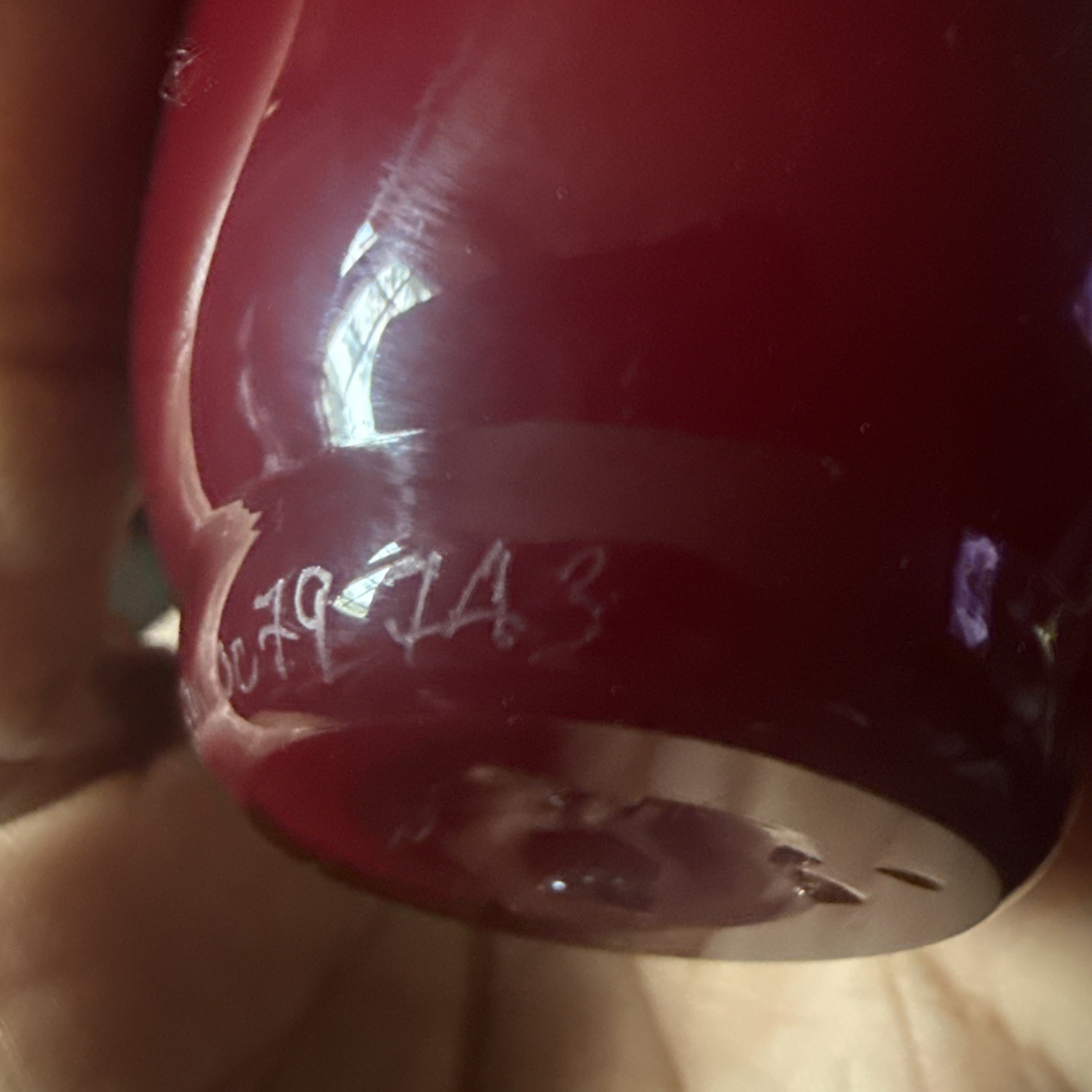 Donald Carlson Art Glass Vase 4-1/4” Tall Ruby Red /Cherry Signed