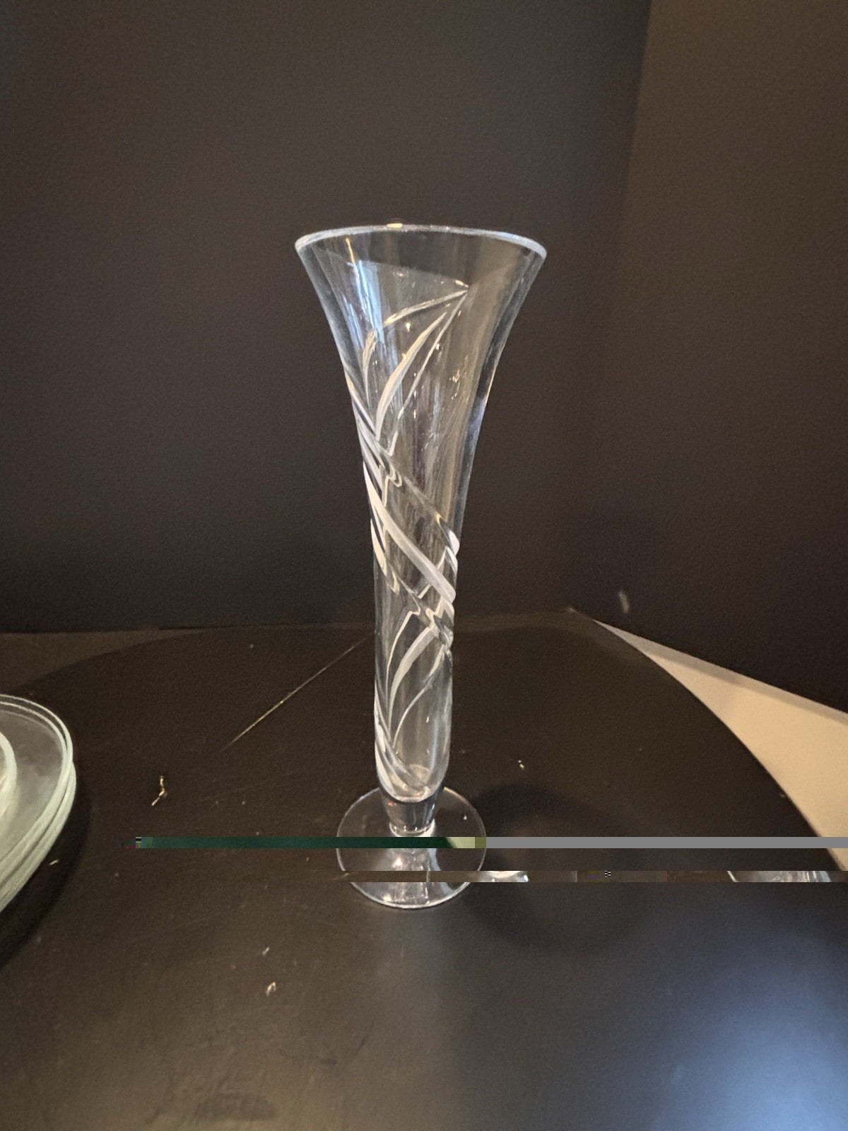 Miller Rogaska Crystal Tulip Vase 11.5 Inches