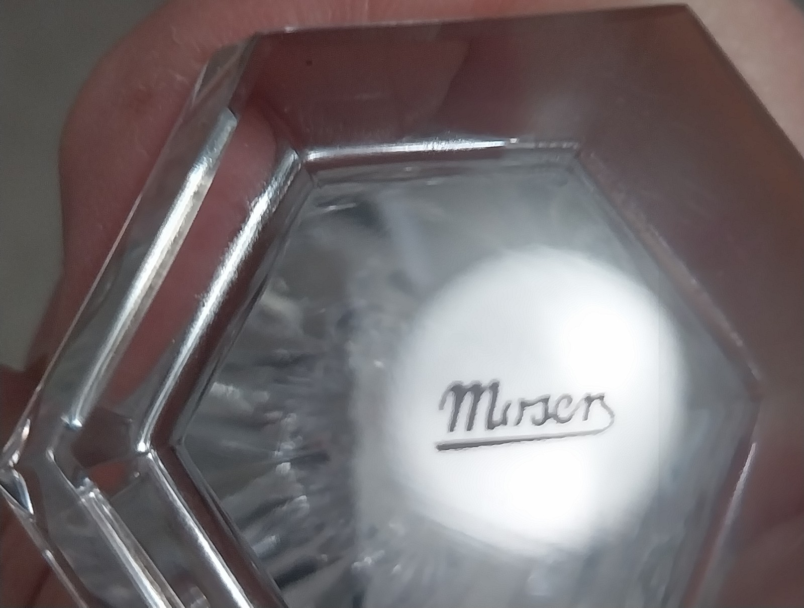 Moser “Unity” Clear Lead Free Crystal Cut Vase