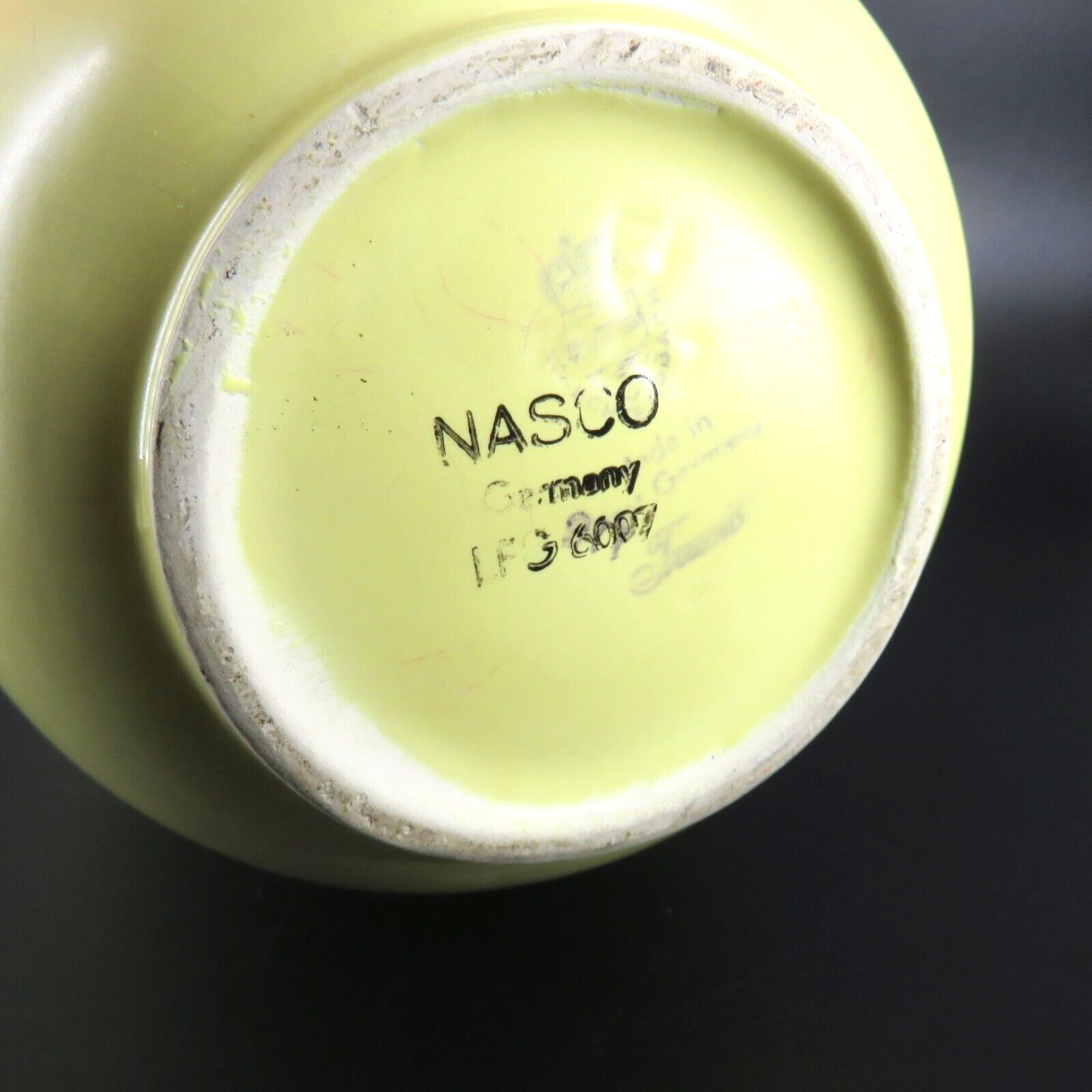 Vintage WAECHTERSBACH GERMANY EXTRA TALL LONG NECK VASE LFG6007 YELLOW MATTE 13″