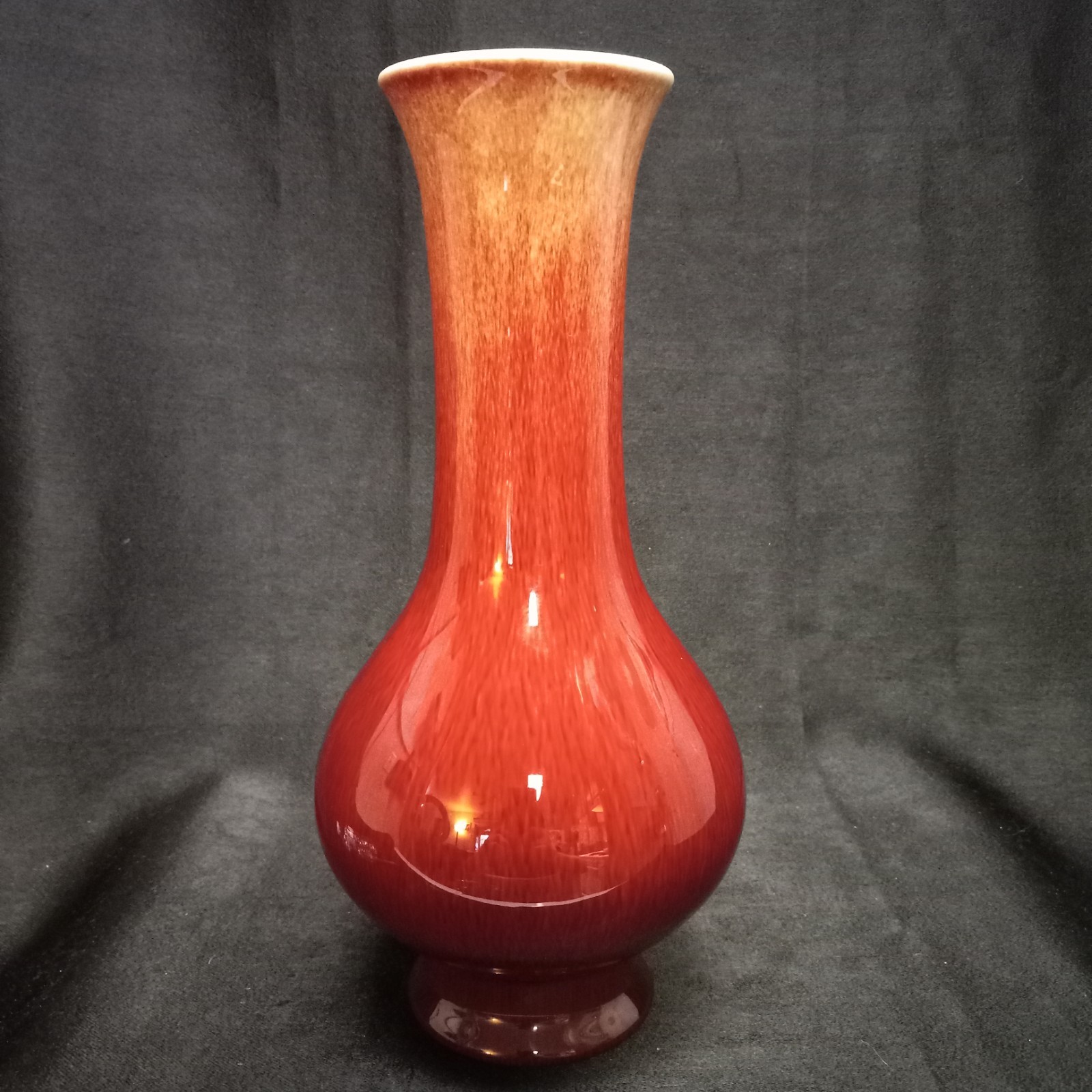 Gladding McBean Franciscan Ware Art Pottery Oxblood Flambe Glaze Vase Catalina
