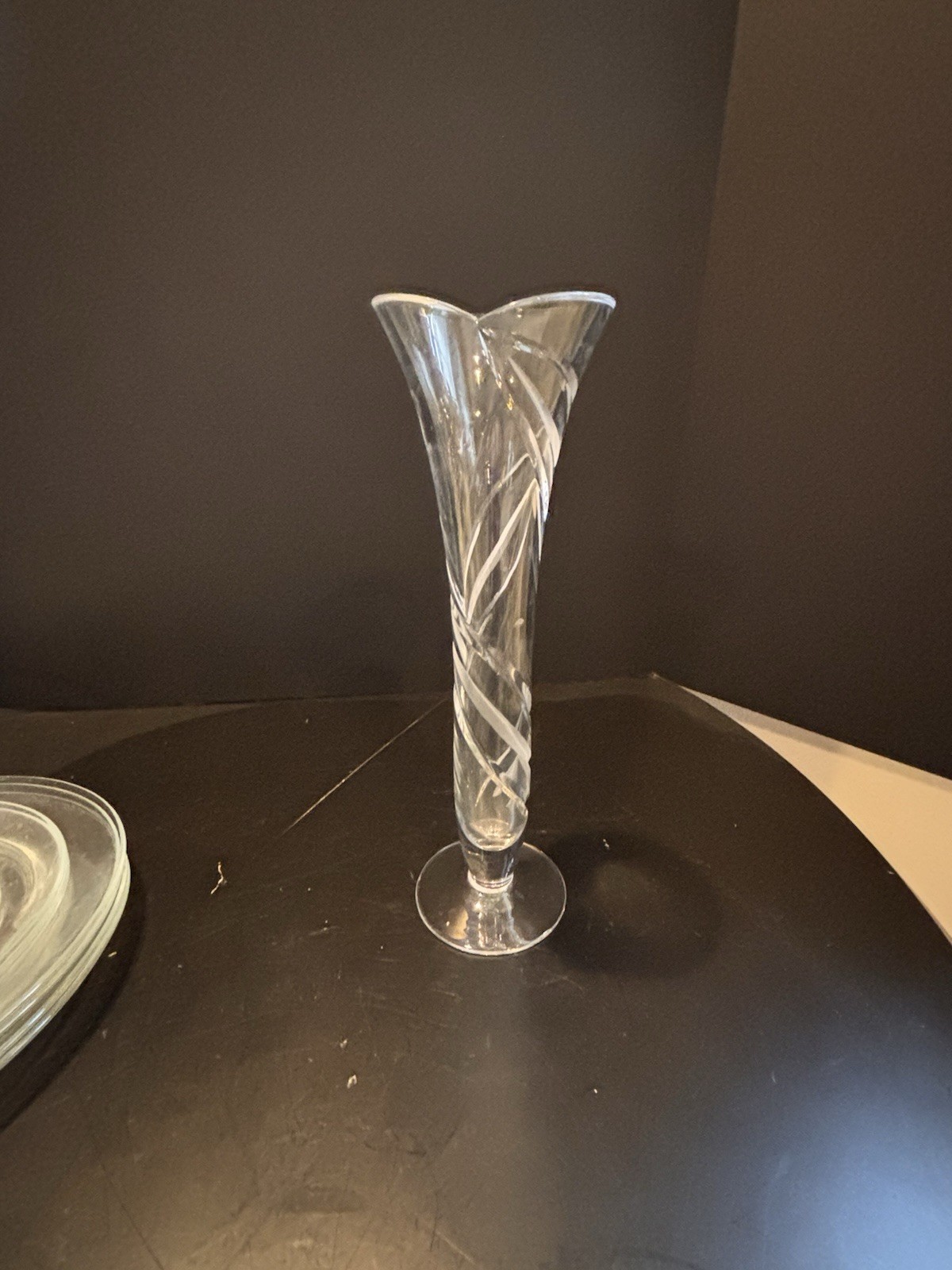 Miller Rogaska Crystal Tulip Vase 11.5 Inches