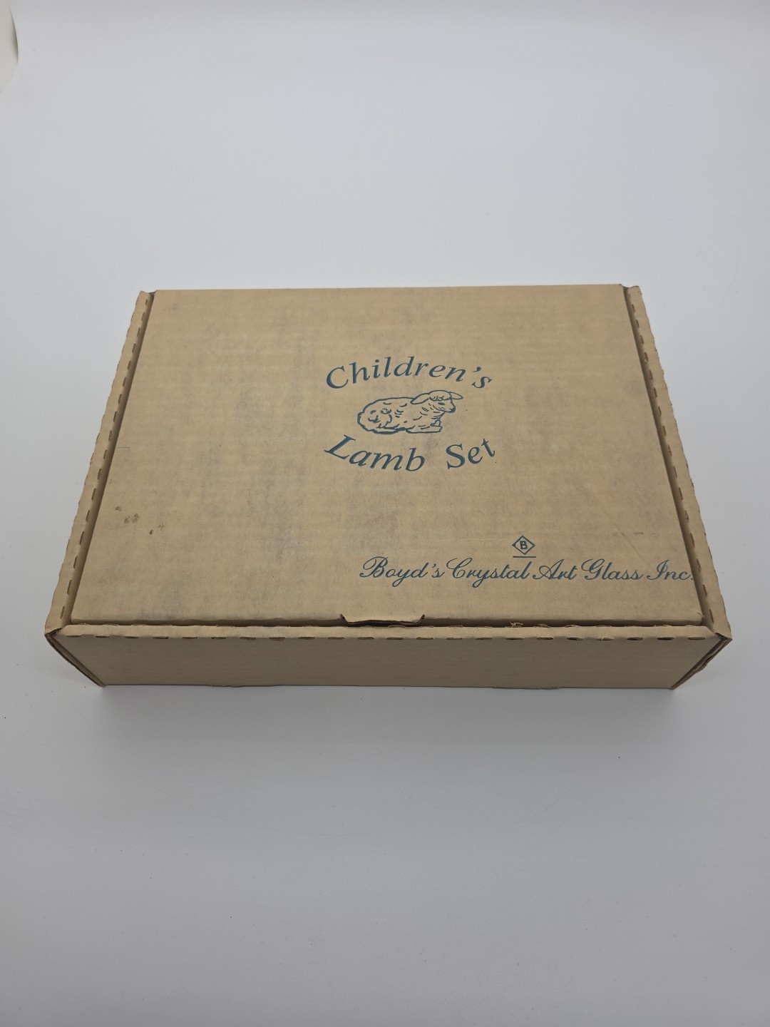 Boyd’s Crystal Art Glass Inc. Children’s Lamb Set