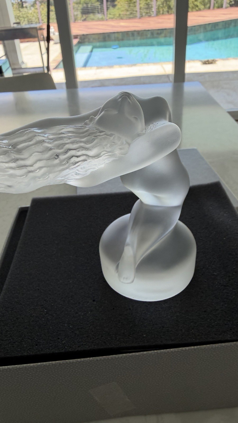 BRAND NEW IN BOX – LALIQUE “CHRYSIS” CHRYSTAL RADIATOR MASCOT NUDE FIGURINE