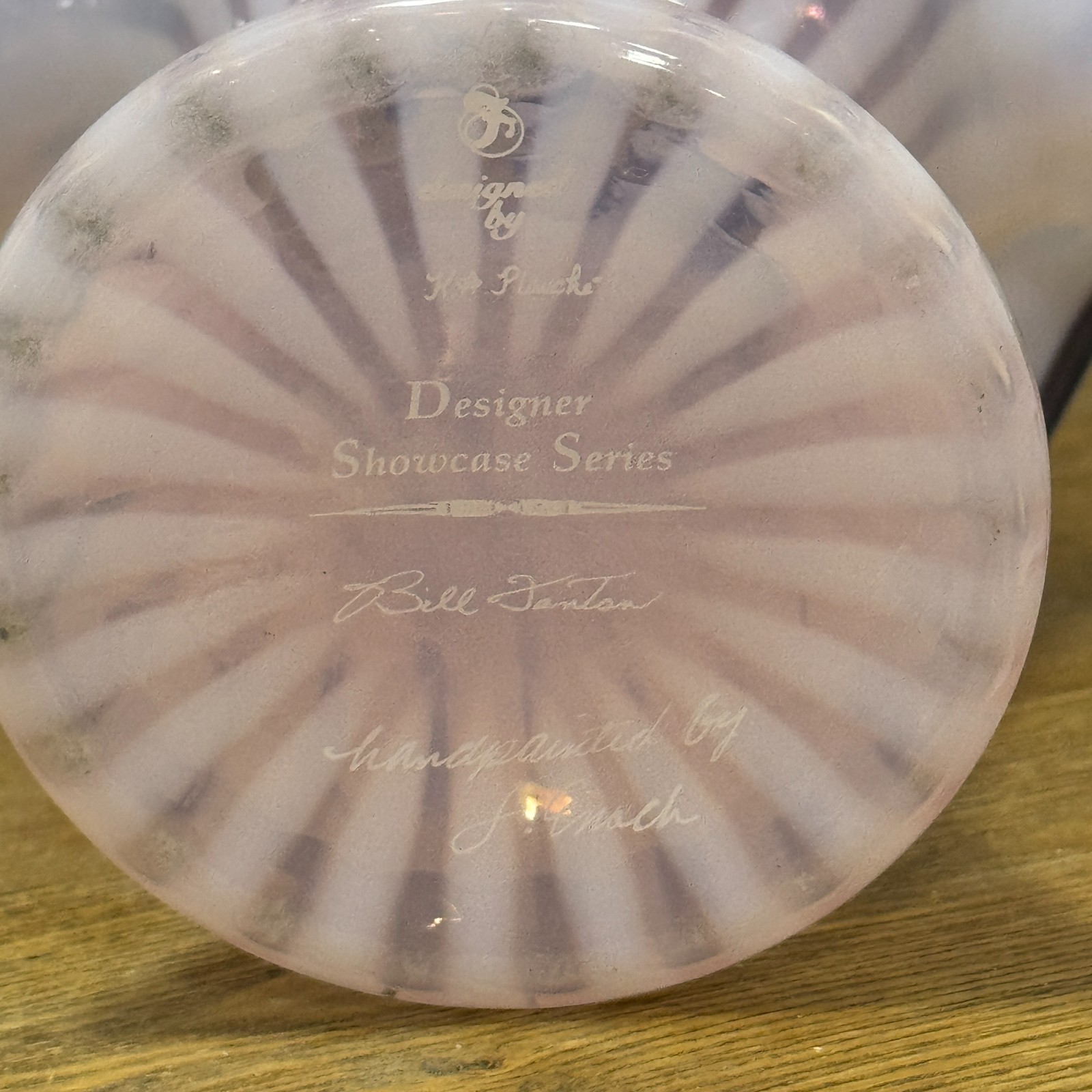 FENTON BASKET VASE PINK CHIFFON OPALESCENT SQUARE TWIST HANDLE BUTTERFLY FLOWERS