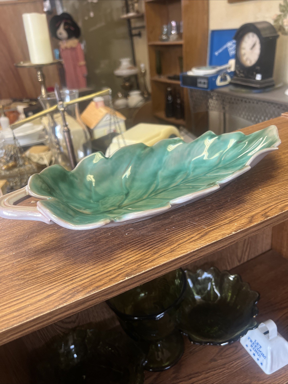 Stangl Pottery TERRA ROSE Leaf Server