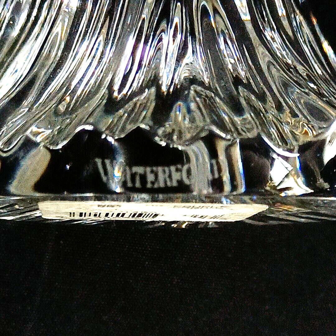 WATERFORD BRIDE & GROOM WEDDING FIGURINE, Lead Crystal, 7″, Cake Topper, Signed