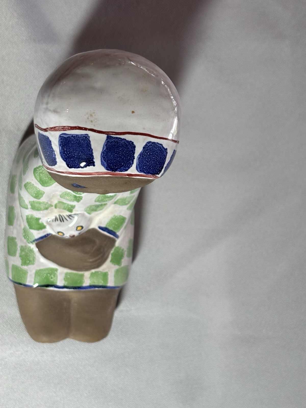 Vintage “Girl with Cat” designed by Mari Simmulson for Deco Helsingborg-Estate
