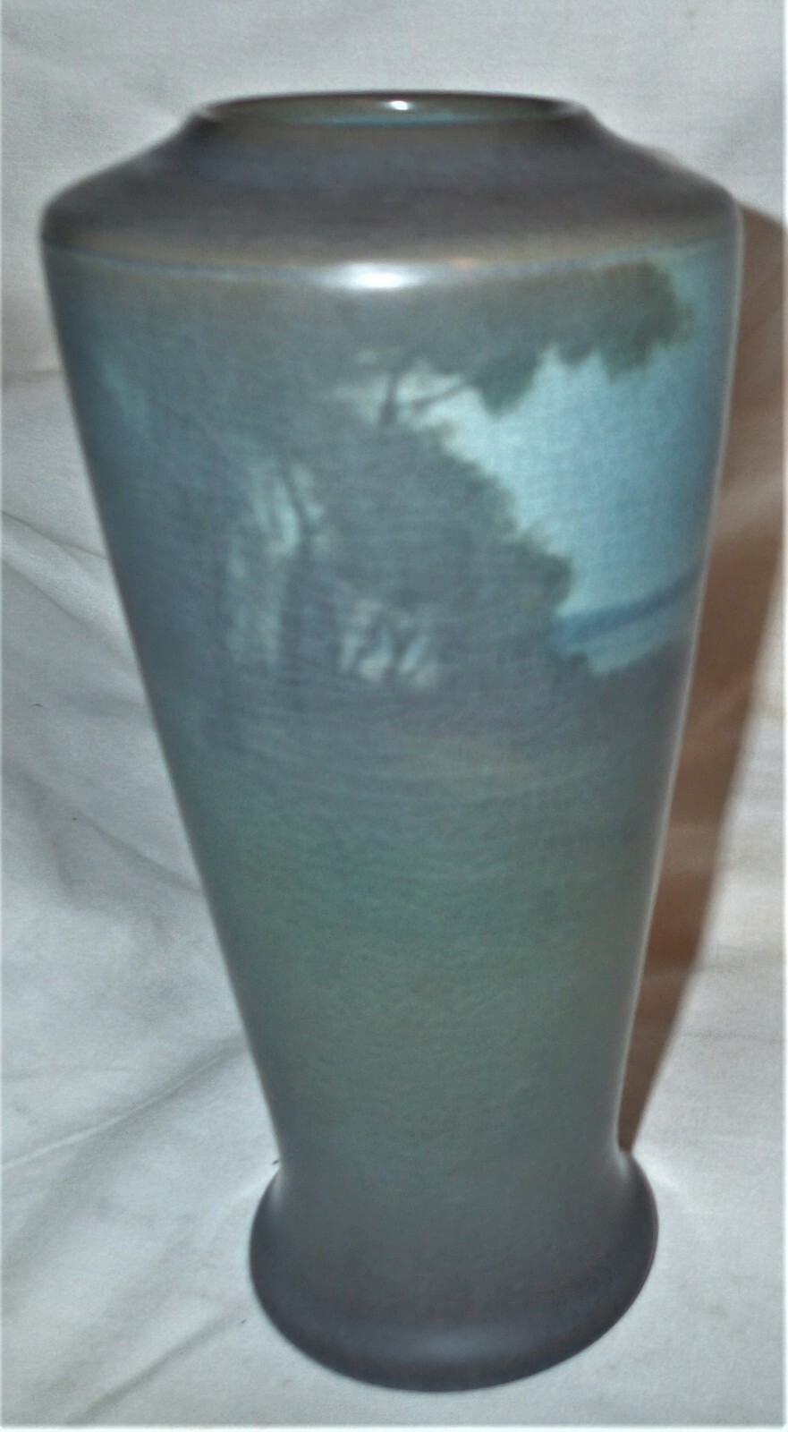 ANTIQUE 1916 SIGN VELLUM ROOKWOOD LEONORE ASHBURY ART POTTERY TREE FLOWER VASE