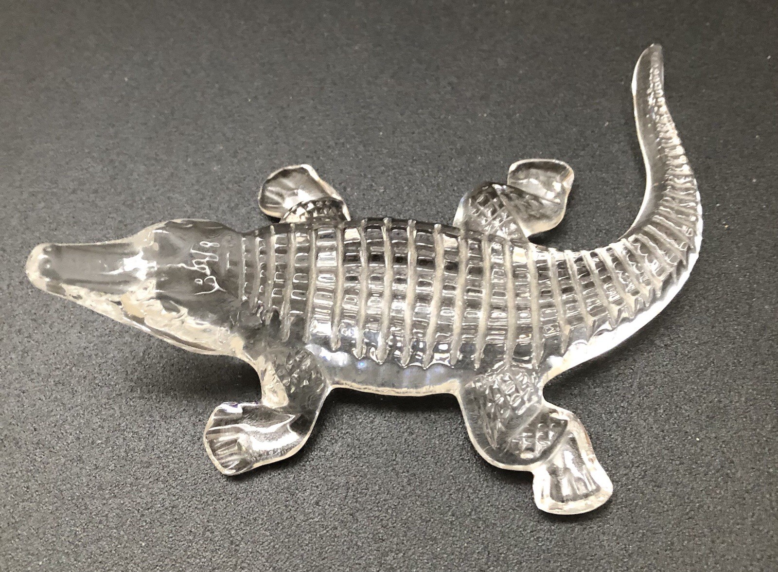 RARE Waterford Crystal 5″ Alligator or Crocodile Figurine Decoration Paperweight