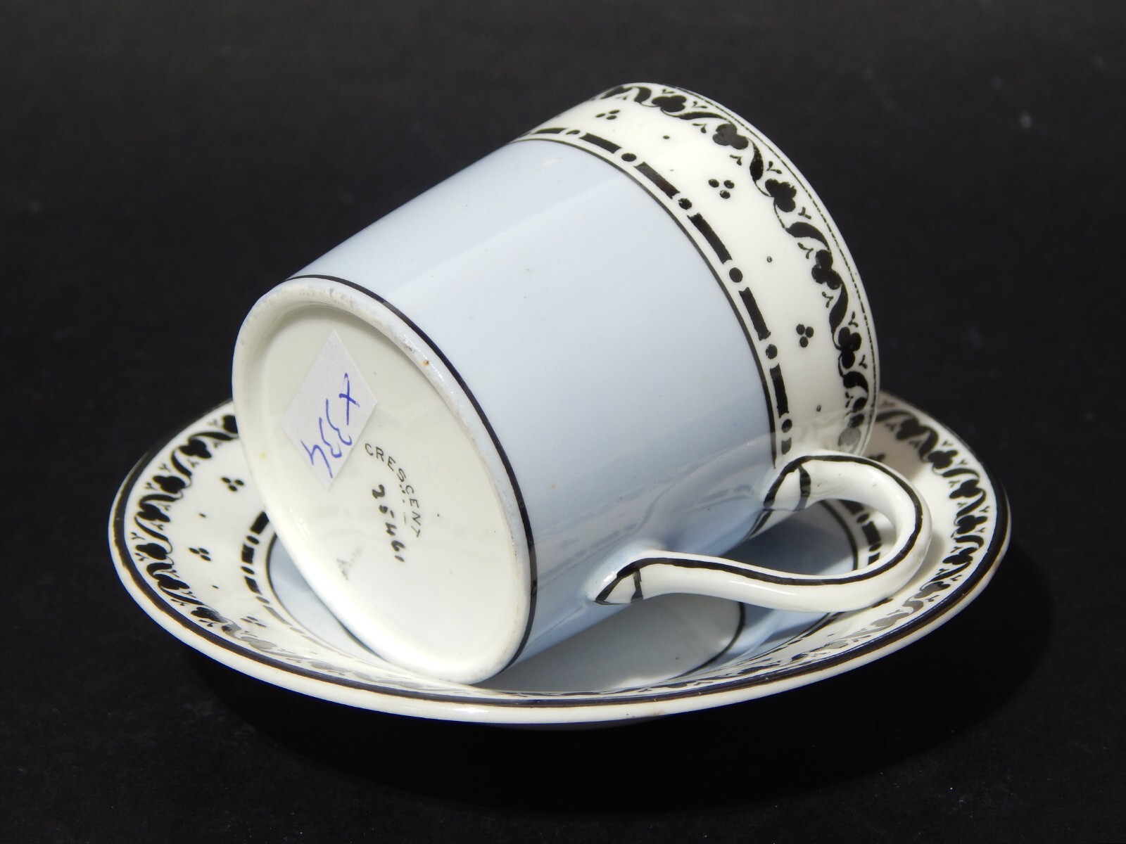 Rare Antique Edwardian Period English Fine Porcelain Crescent Cup