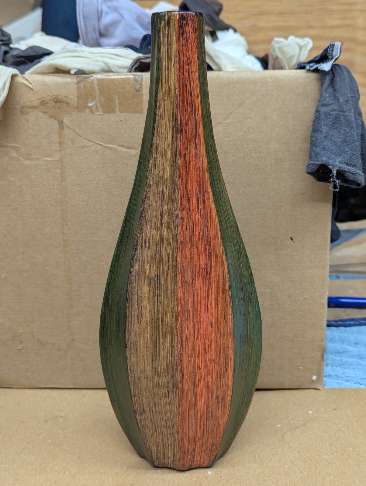 Tall Slender Ceramic Vase 12″ TALL