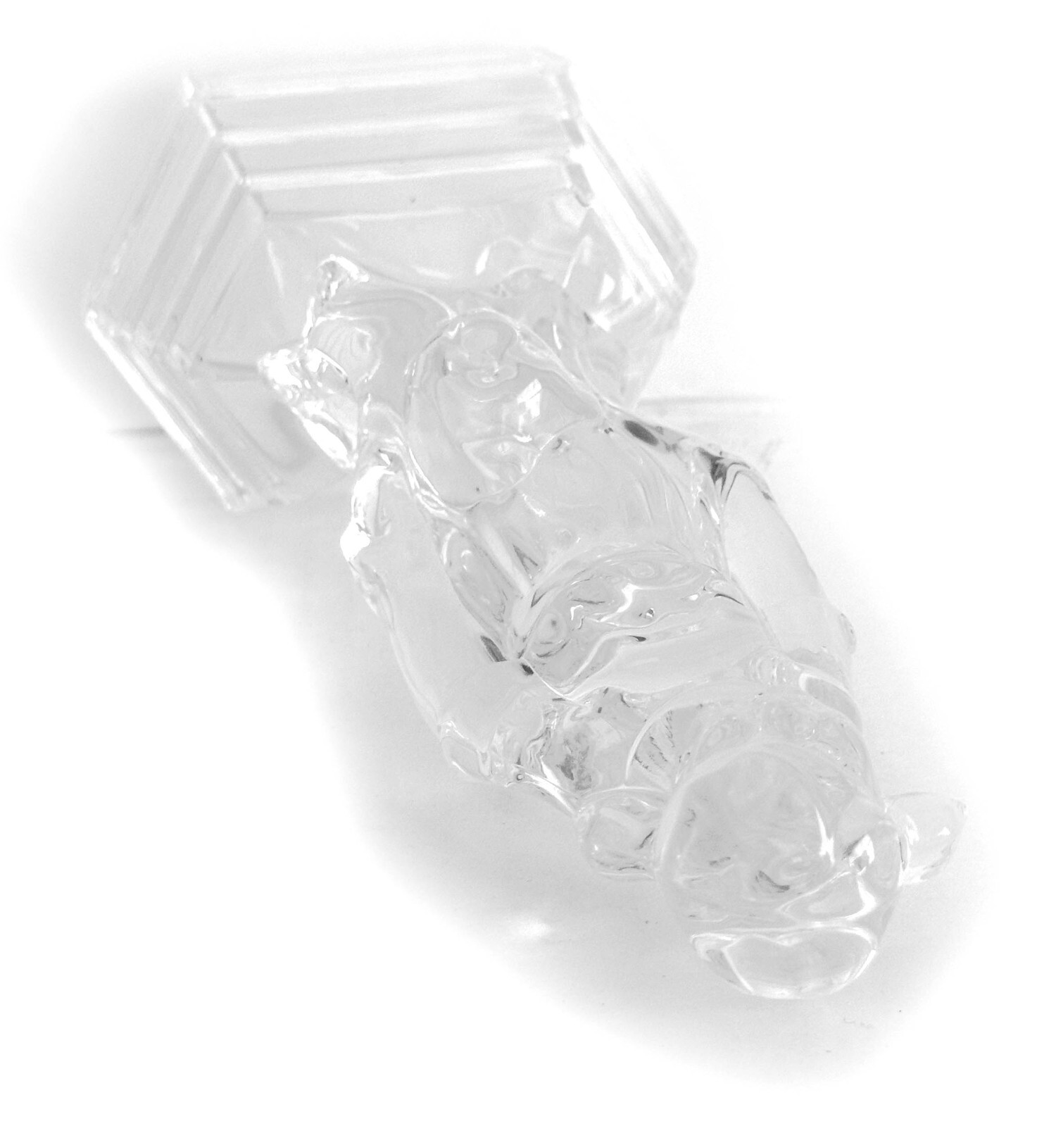 RCR Royal Crystal Rock “Teddy & Me” Glass 9″ Figurine (Circa 1980)