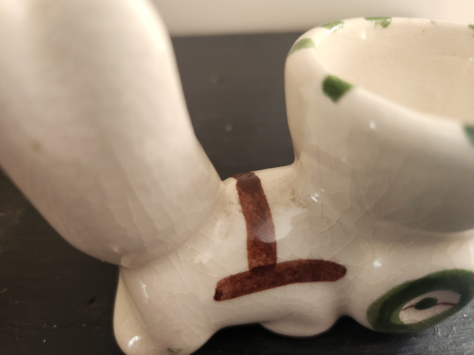 RIO HONDO Bunny and Cart Planter Figurine Eggcup Vintage California Pottery
