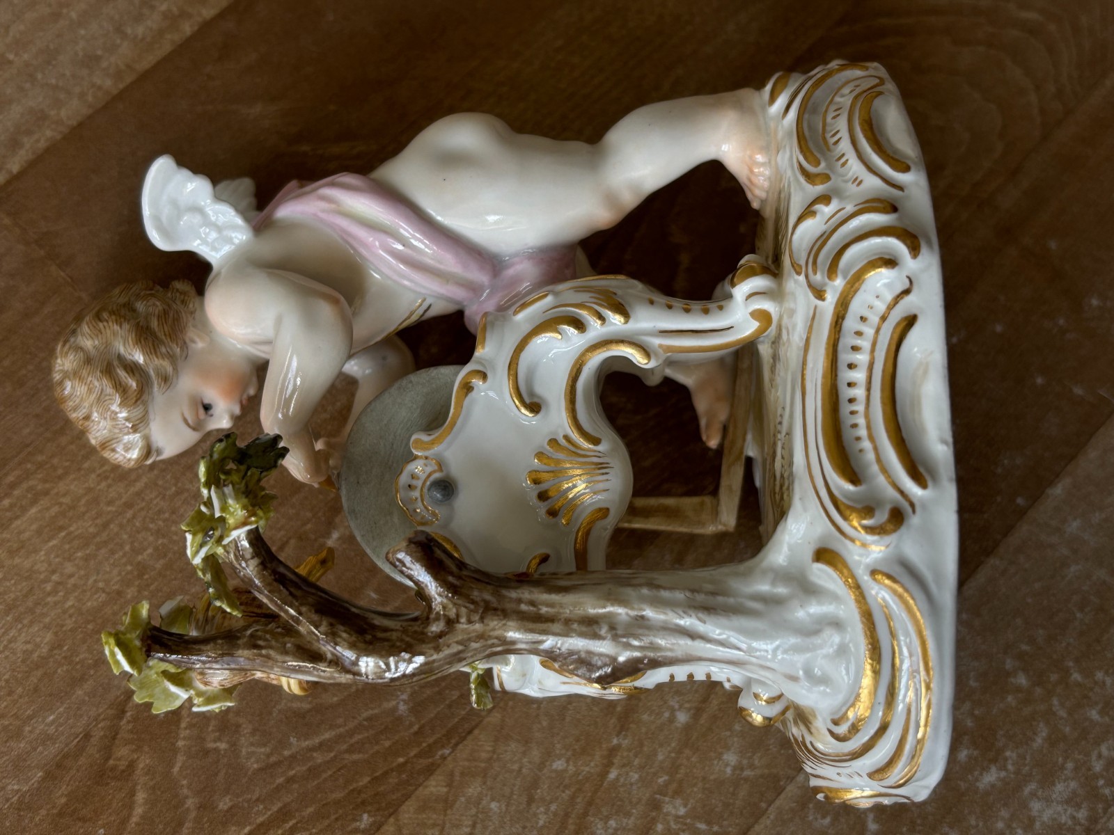 Lovely Meissen Figurine Cupid Sharpening an Arrow