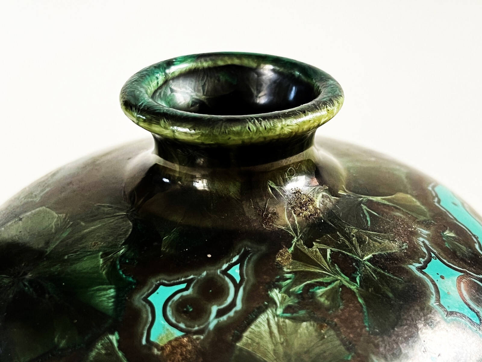 JON PRICE LAGUNA BEACH STUDIO ART POTTERY CRYSTALLINE PORCELAIN WEED POT VASE