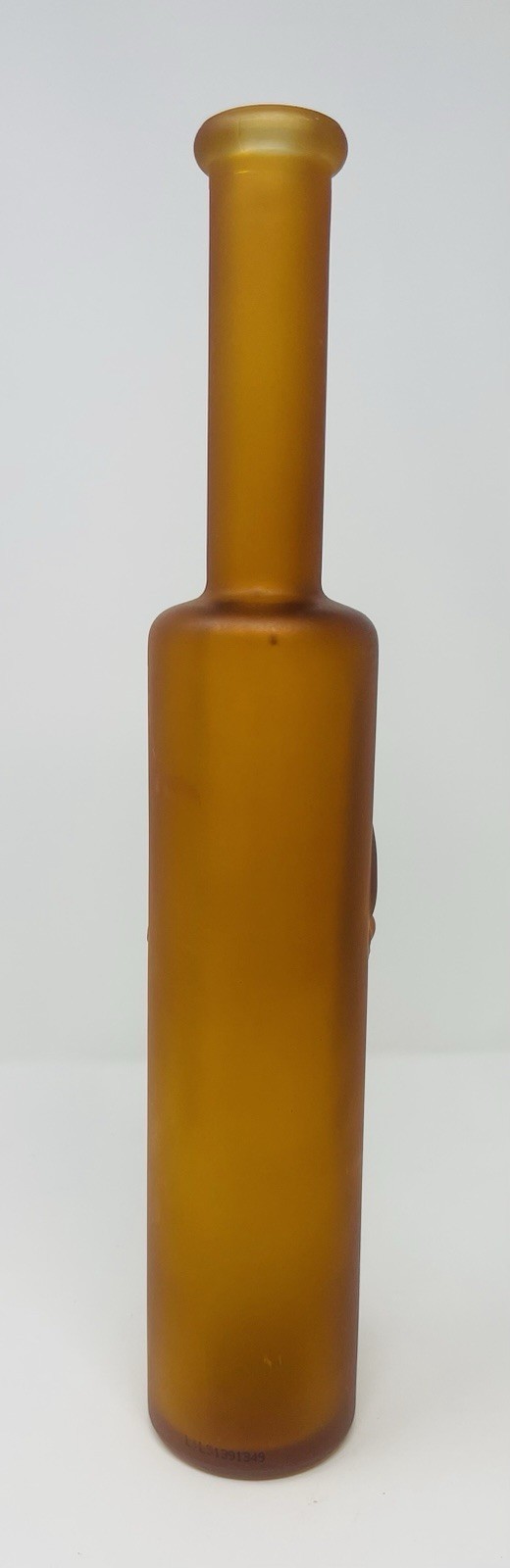 Vintage “Kefla Depose” 14” Frosted Amber Glass Bottle with Face – France