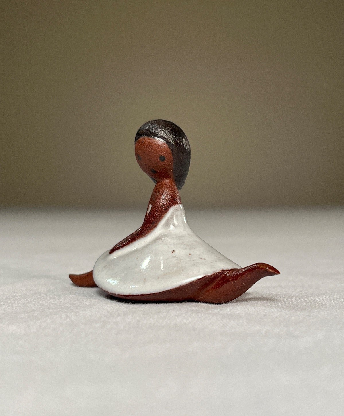 Vintage Edith of Danmark Pottery Terracotta Clay Redware Ballerina Figurines
