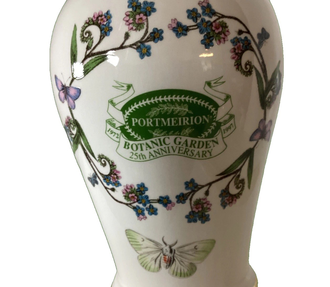 Portmeirion Botanic Garden Clematis Vase 25th Anniversary edition 1997 EUC