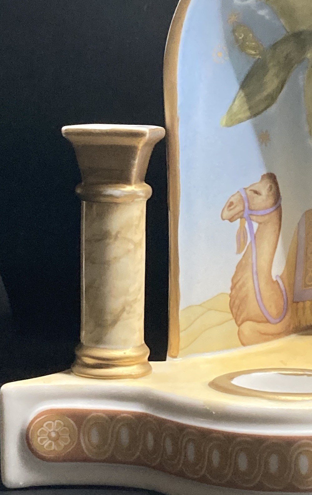 Villeroy & Boch Alfresco di Natale Camel Taper & Tealight Candle Holder Nativity