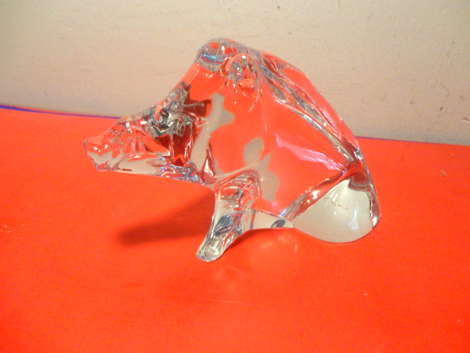 2019 Baccarat Crystal Wild Boar Figurine