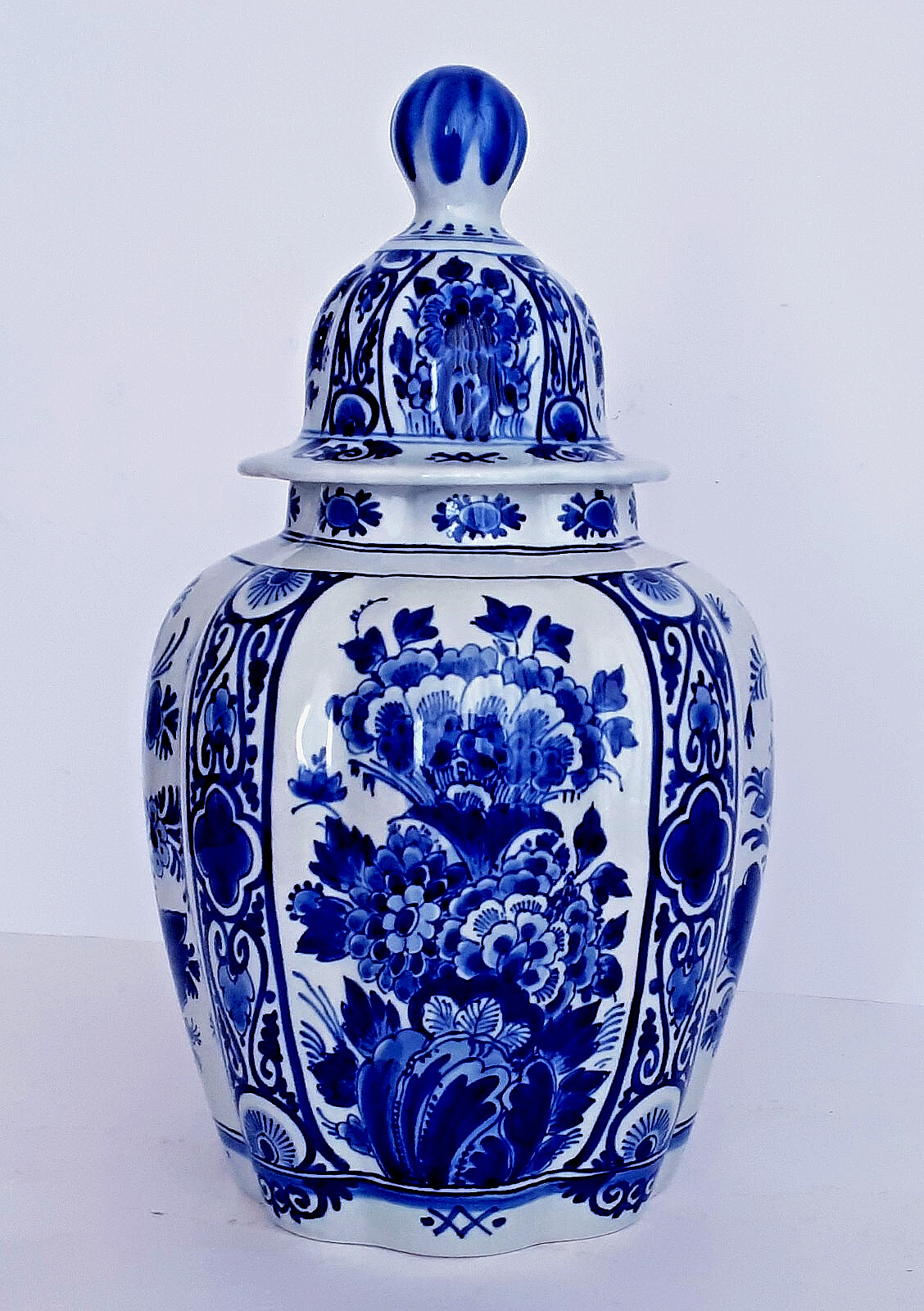 ROYAL DELFT PORCELEYNE FLES GINGER JAR LIDDED VASE THE ORIGINAL BLUE – EXCELLENT