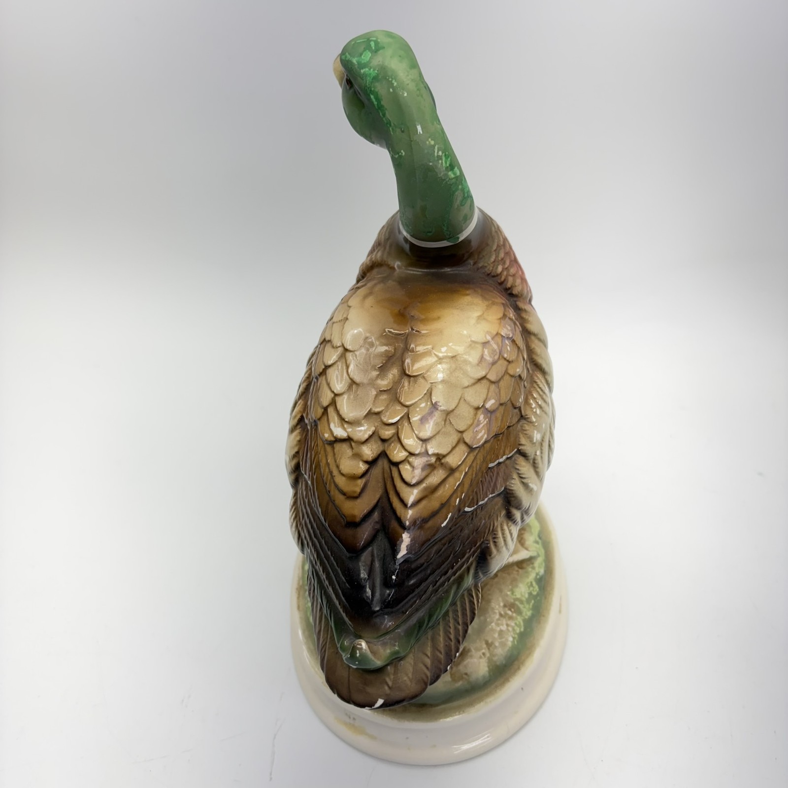 Vintage Ceramic Duck Figurines Pair Mallard Drake Hen Decorative Pottery Set