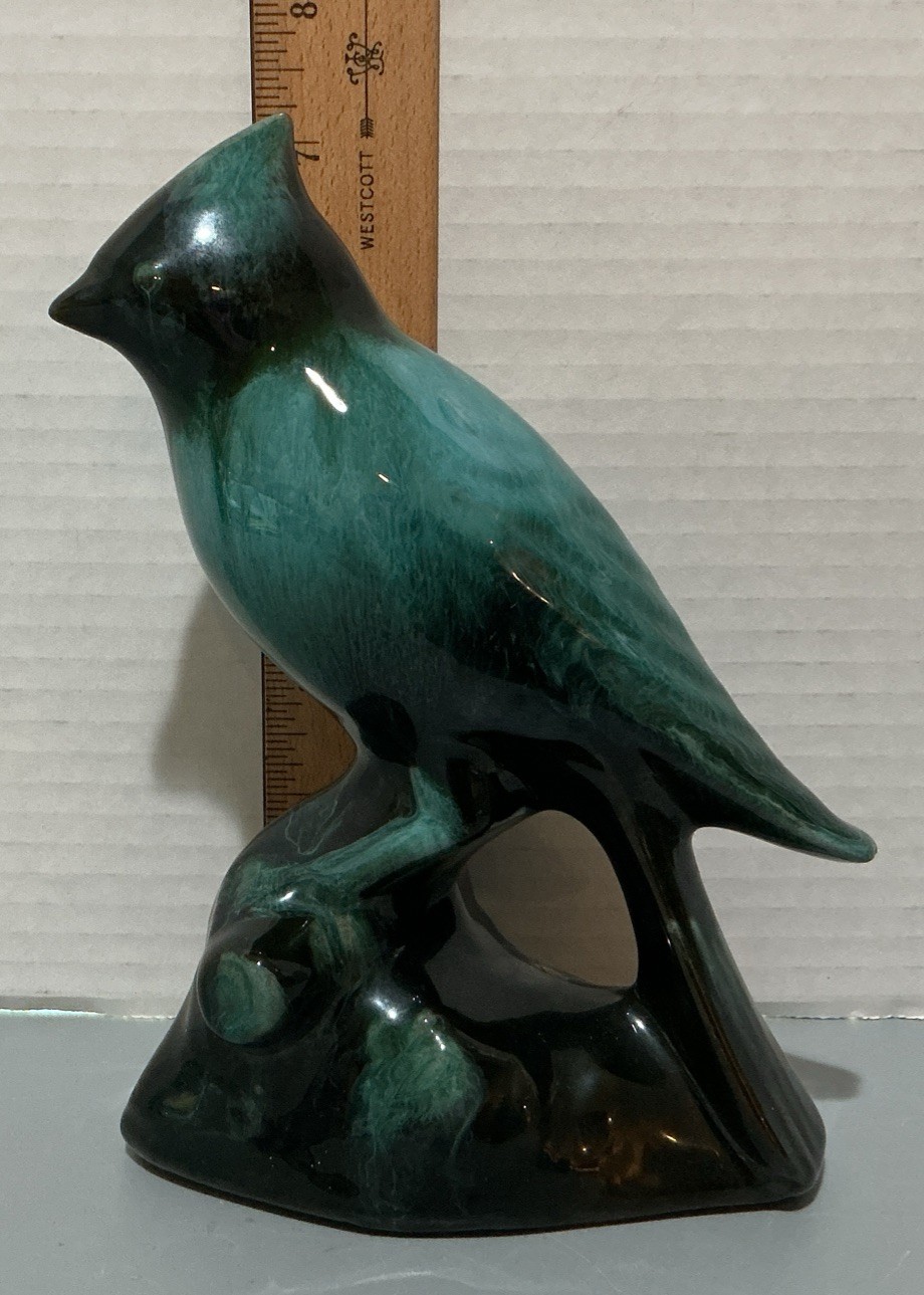 Blue Mountain Pottery Cardinal Bird Figurine 7” Vintage